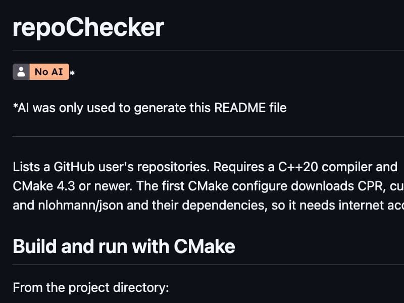 repoChecker homepage